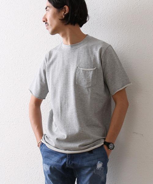 coen(コーエン)の「ミニミニ裏毛カットオフ半袖スウェット(スウェット・メンズ・グレー/ネイビー・MEDIUM/SMALL/X-LARGE/LARGE)」の2枚目の写真