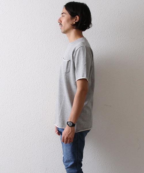 coen(コーエン)の「ミニミニ裏毛カットオフ半袖スウェット(スウェット・メンズ・グレー/ネイビー・MEDIUM/SMALL/X-LARGE/LARGE)」の7枚目の写真