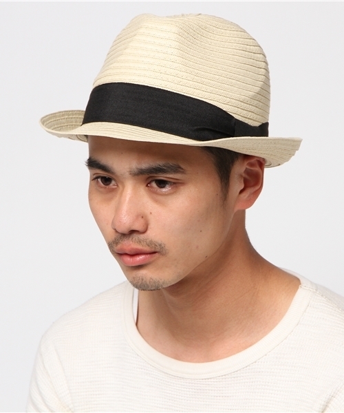 B:MING by BEAMS（ビーミングバイビームス）の「ビーミング by ビームス / ペーパー中折ハット（ハット・メンズ・ブラック/ベージュ・ONE SIZE）」の8枚目の写真