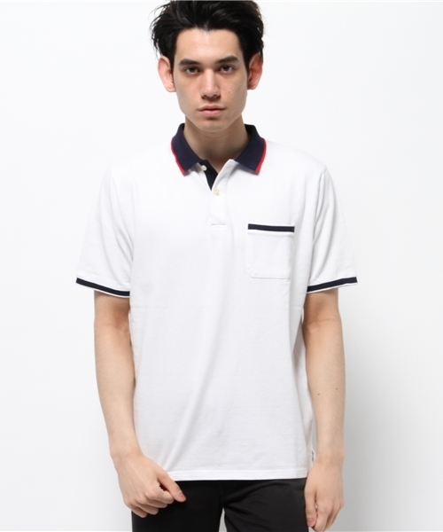 WEGO（ウィゴー）の「WEGO/カノコポロシャツ（ポロシャツ・メンズ・ブルー系その他/トリコロール/ネイビー/ホワイト・LARGE/MEDIUM）」の15枚目の写真