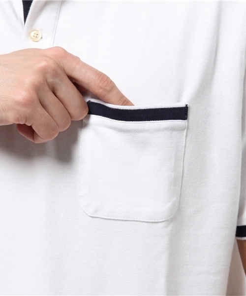 WEGO（ウィゴー）の「WEGO/カノコポロシャツ（ポロシャツ・メンズ・ブルー系その他/トリコロール/ネイビー/ホワイト・LARGE/MEDIUM）」の11枚目の写真