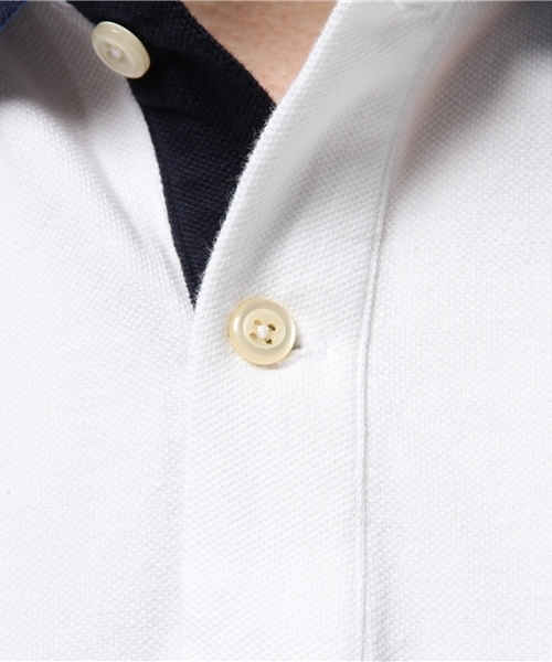 WEGO（ウィゴー）の「WEGO/カノコポロシャツ（ポロシャツ・メンズ・ブルー系その他/トリコロール/ネイビー/ホワイト・LARGE/MEDIUM）」の6枚目の写真