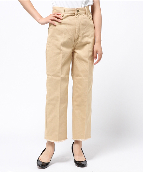 Banner Barrett（バナーバレット）の「カツラギセンタープレスストレートパンツ（その他パンツ・レディース・ホワイト/グリーン/ベージュ・38/36）」の3枚目の写真