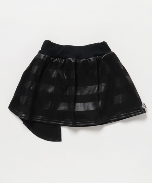 CHUBBYGANG（チャビーギャング）の「ボーダージャガードデザインスカート（スカート・キッズ・ブラック/ホワイト・120/140/160/110/130/150/100）」の3枚目の写真