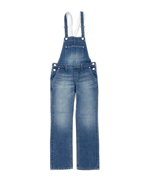 X-girl(エックスガール)の「STAR POCKET JEAN SALOPETTE(サロペット/オーバーオール・レディース・グレー/ブルー/インディゴブルー・0/1/2)」の7枚目の写真