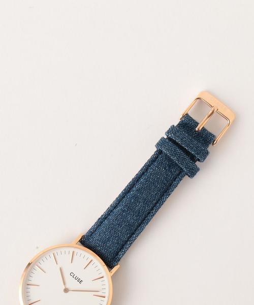 BEAUTY&YOUTH UNITED ARROWS（ビューティーアンドユースユナイテッドアローズ）の「＜CLUSE＞デニム 38mmフェイスウォッチ/ピンクゴールドカラー ◆（アナログ腕時計・レディース・コバルトブルー・FREE）」の11枚目の写真