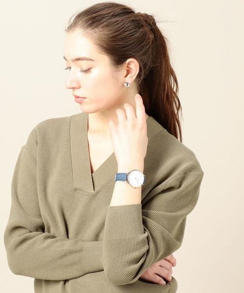 BEAUTY&YOUTH UNITED ARROWS（ビューティーアンドユースユナイテッドアローズ）の「＜CLUSE＞デニム 38mmフェイスウォッチ/ピンクゴールドカラー ◆（アナログ腕時計・レディース・コバルトブルー・FREE）」の5枚目の写真