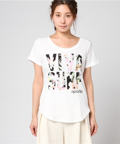 rip curl（リップカール）の「Tｼｬﾂ ﾃﾞｻﾞｲﾝ    （Tシャツ/カットソー・レディース・ブラック/マルチ/グリーン・MEDIUM/LARGE）」の8枚目の写真