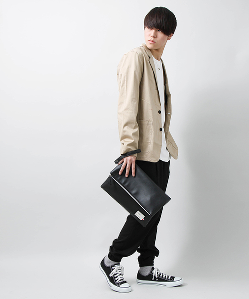 WEGO(ウィゴー)の「WEGO/口折れクラッチバッグ(クラッチバッグ・メンズ・ネイビー/ホワイト/ブラック/その他1・FREE)」の20枚目の写真