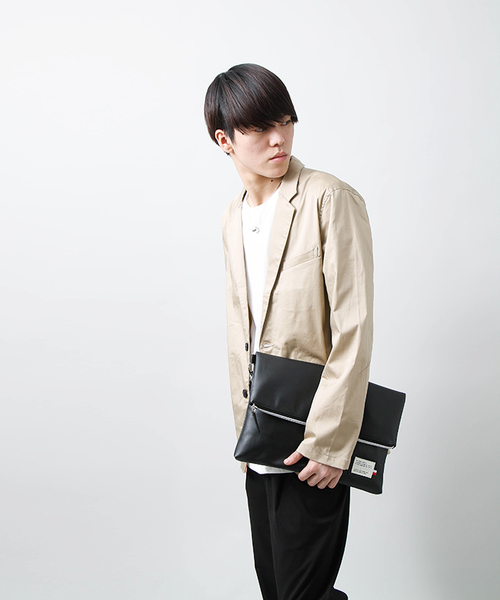 WEGO(ウィゴー)の「WEGO/口折れクラッチバッグ(クラッチバッグ・メンズ・ネイビー/ホワイト/ブラック/その他1・FREE)」の22枚目の写真