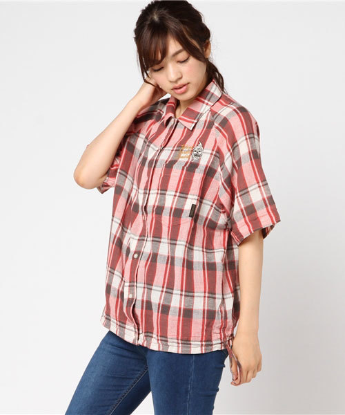 HYSTERIC GLAMOUR(ヒステリックグラマー)の「TALE OF VOODOO ZOMBIES刺繍 ルーズシャツ(シャツ/ブラウス・レディース・レッド系その他/グリーン系その他/グレー系その他・FREE)」の11枚目の写真