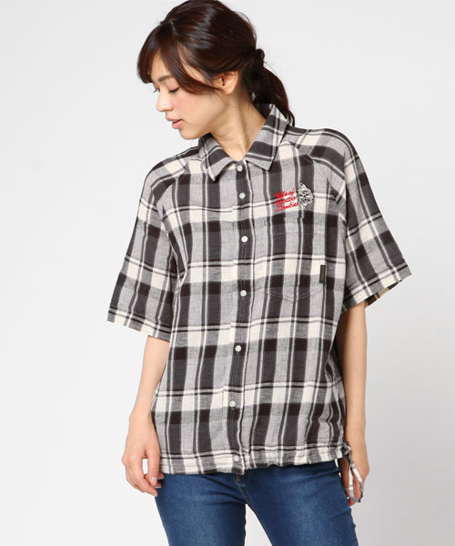 HYSTERIC GLAMOUR(ヒステリックグラマー)の「TALE OF VOODOO ZOMBIES刺繍 ルーズシャツ(シャツ/ブラウス・レディース・レッド系その他/グリーン系その他/グレー系その他・FREE)」の7枚目の写真