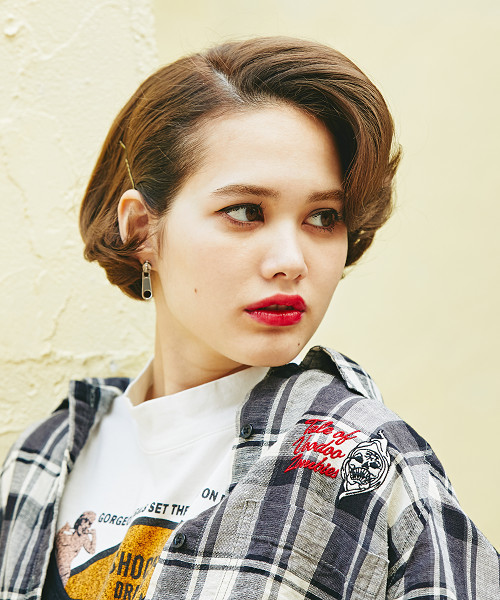 HYSTERIC GLAMOUR(ヒステリックグラマー)の「TALE OF VOODOO ZOMBIES刺繍 ルーズシャツ(シャツ/ブラウス・レディース・レッド系その他/グリーン系その他/グレー系その他・FREE)」の5枚目の写真