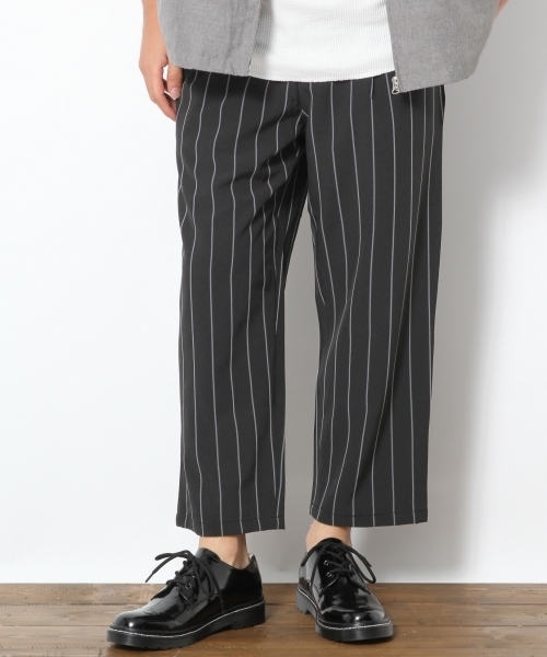 RAGEBLUE(レイジブルー)の「レジメンタルワイドアンクルパンツ/766290(その他パンツ・メンズ・ブラック/ネイビー・MEDIUM/LARGE)」の2枚目の写真