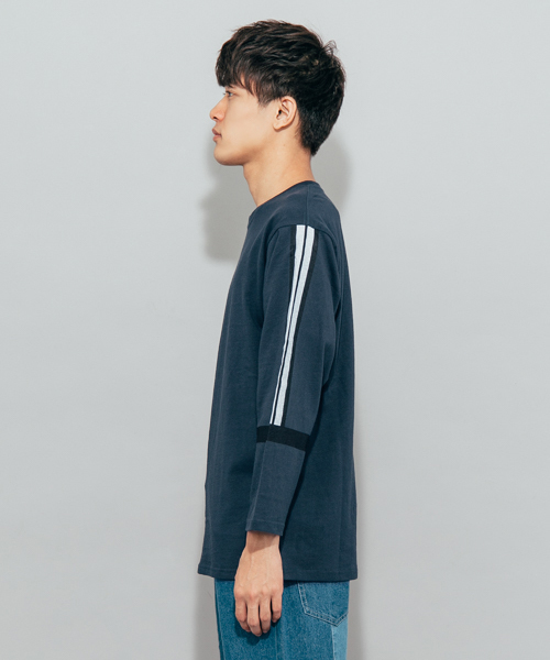 SENSE OF PLACE by URBAN RESEARCH(センスオブプレイスバイアーバンリサーチ)の「スリーブプリントロンTシャツ(Tシャツ/カットソー・メンズ・グリーン/グレー・MEDIUM/LARGE)」の7枚目の写真