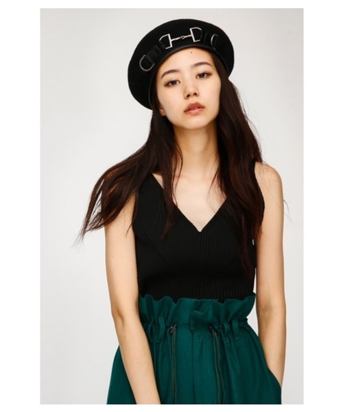 MOUSSY（マウジー）の「SW LUSTER RIB KNIT CAMI（タンクトップ・レディース・グリーン/レッド/ブラック・FREE）」の2枚目の写真
