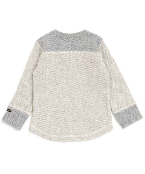 F.O.KIDS（エフオーキッズ）の「ミリタリーポケット付きトレーナー（スウェット・キッズ・チャコール/ベージュ・80/90/95/100/110/120/130/140）」の9枚目の写真