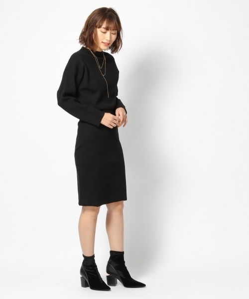 laboratory work（ラボラトリーワーク）の「ボトルネックワンピース（ワンピース・レディース・ブラック/グリーン/ベージュ系その他・MEDIUM）」の21枚目の写真