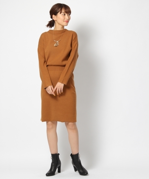 laboratory work（ラボラトリーワーク）の「ボトルネックワンピース（ワンピース・レディース・ブラック/グリーン/ベージュ系その他・MEDIUM）」の19枚目の写真