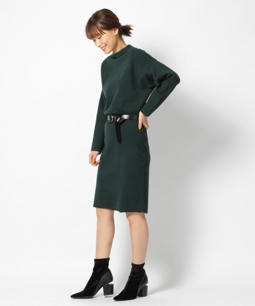 laboratory work（ラボラトリーワーク）の「ボトルネックワンピース（ワンピース・レディース・ブラック/グリーン/ベージュ系その他・MEDIUM）」の18枚目の写真