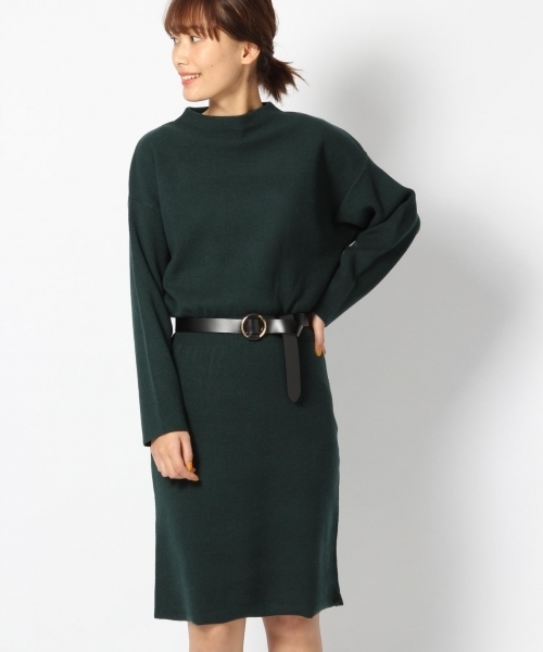 laboratory work（ラボラトリーワーク）の「ボトルネックワンピース（ワンピース・レディース・ブラック/グリーン/ベージュ系その他・MEDIUM）」の16枚目の写真