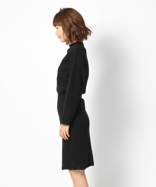 laboratory work（ラボラトリーワーク）の「ボトルネックワンピース（ワンピース・レディース・ブラック/グリーン/ベージュ系その他・MEDIUM）」の14枚目の写真