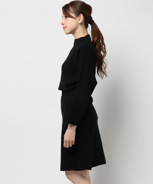 laboratory work（ラボラトリーワーク）の「ボトルネックワンピース（ワンピース・レディース・ブラック/グリーン/ベージュ系その他・MEDIUM）」の5枚目の写真