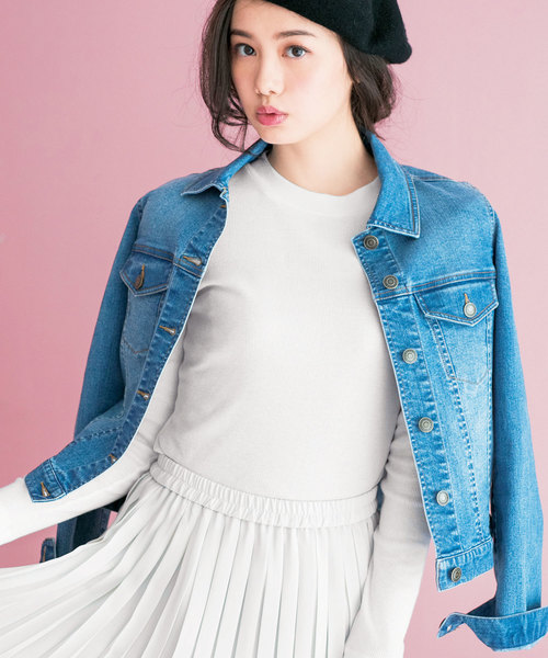 GeeRA(ジーラ)の「プチハイテレコ素材リブトップス(Tシャツ/カットソー・レディース・ブラック/オフホワイト/その他/マスタード/杢グレー・SMALL/MEDIUM/XX-LARGE/X-LARGE/LARGE)」の2枚目の写真