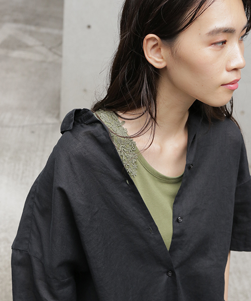 niko and...（ニコアンド）の「バックレース付きタンク（タンクトップ・レディース・ホワイト/グレー/カーキ/チャコール/グリーン・MEDIUM/LARGE/X-LARGE）」の4枚目の写真