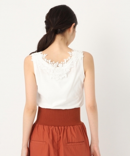 niko and...（ニコアンド）の「バックレース付きタンク（タンクトップ・レディース・ホワイト/グレー/カーキ/チャコール/グリーン・MEDIUM/LARGE/X-LARGE）」の9枚目の写真