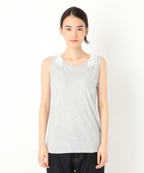 niko and...（ニコアンド）の「バックレース付きタンク（タンクトップ・レディース・ホワイト/グレー/カーキ/チャコール/グリーン・MEDIUM/LARGE/X-LARGE）」の13枚目の写真