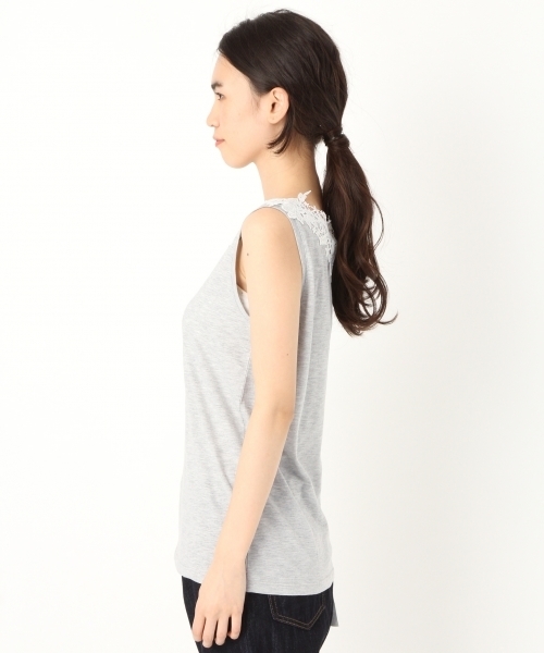 niko and...（ニコアンド）の「バックレース付きタンク（タンクトップ・レディース・ホワイト/グレー/カーキ/チャコール/グリーン・MEDIUM/LARGE/X-LARGE）」の14枚目の写真
