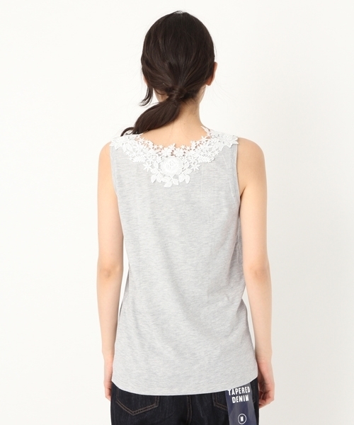 niko and...（ニコアンド）の「バックレース付きタンク（タンクトップ・レディース・ホワイト/グレー/カーキ/チャコール/グリーン・MEDIUM/LARGE/X-LARGE）」の15枚目の写真