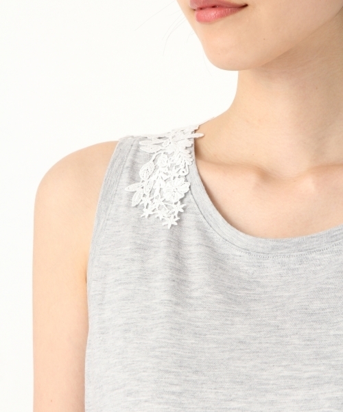 niko and...（ニコアンド）の「バックレース付きタンク（タンクトップ・レディース・ホワイト/グレー/カーキ/チャコール/グリーン・MEDIUM/LARGE/X-LARGE）」の16枚目の写真