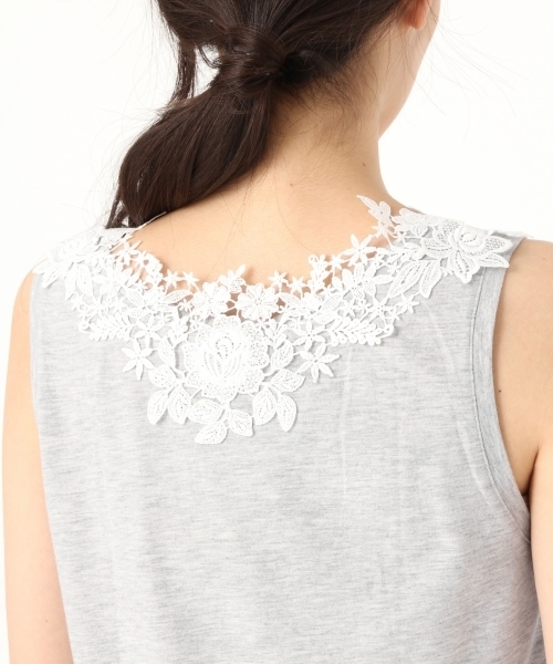 niko and...（ニコアンド）の「バックレース付きタンク（タンクトップ・レディース・ホワイト/グレー/カーキ/チャコール/グリーン・MEDIUM/LARGE/X-LARGE）」の18枚目の写真