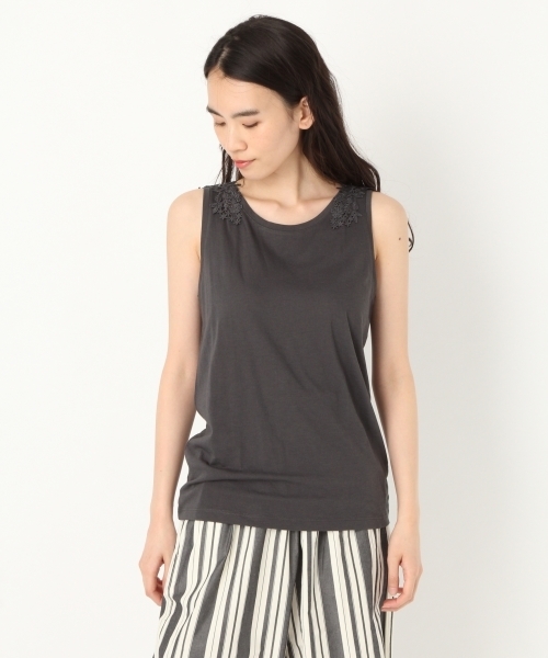 niko and...（ニコアンド）の「バックレース付きタンク（タンクトップ・レディース・ホワイト/グレー/カーキ/チャコール/グリーン・MEDIUM/LARGE/X-LARGE）」の22枚目の写真