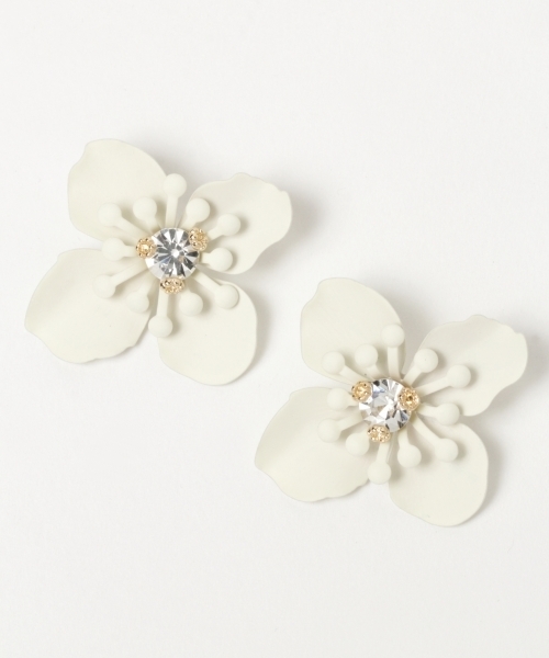 GLOBAL WORK（グローバルワーク）の「フラワーピアス/780909（ピアス（両耳用）・レディース・ピンク/ホワイト/イエロー・FREE）」の2枚目の写真
