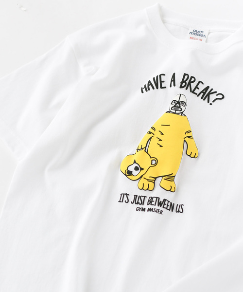 gym master（ジムマスター）の「BREAK Tee（Tシャツ/カットソー・メンズ・ベージュ/ホワイト/グレー/ブルー・MEDIUM/X-LARGE/LARGE/SMALL）」の2枚目の写真