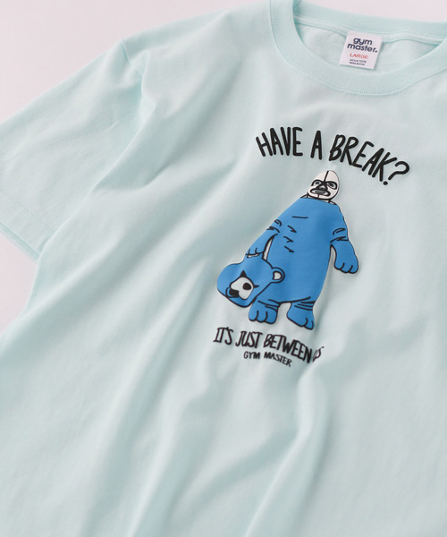 gym master（ジムマスター）の「BREAK Tee（Tシャツ/カットソー・メンズ・ベージュ/ホワイト/グレー/ブルー・MEDIUM/X-LARGE/LARGE/SMALL）」の4枚目の写真