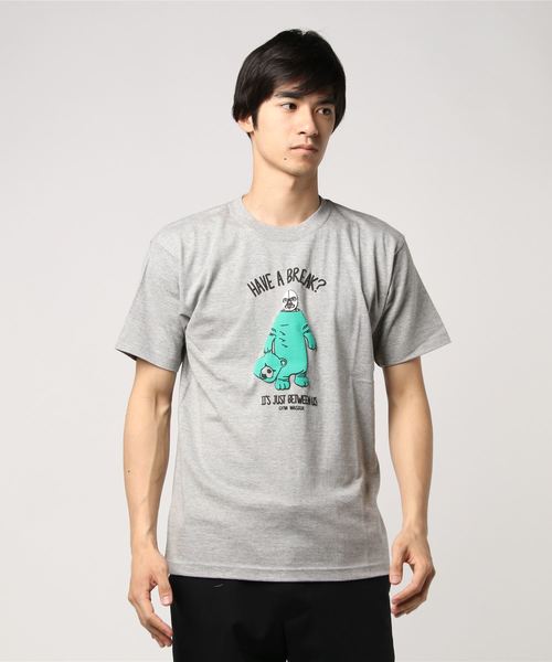 gym master（ジムマスター）の「BREAK Tee（Tシャツ/カットソー・メンズ・ベージュ/ホワイト/グレー/ブルー・MEDIUM/X-LARGE/LARGE/SMALL）」の8枚目の写真