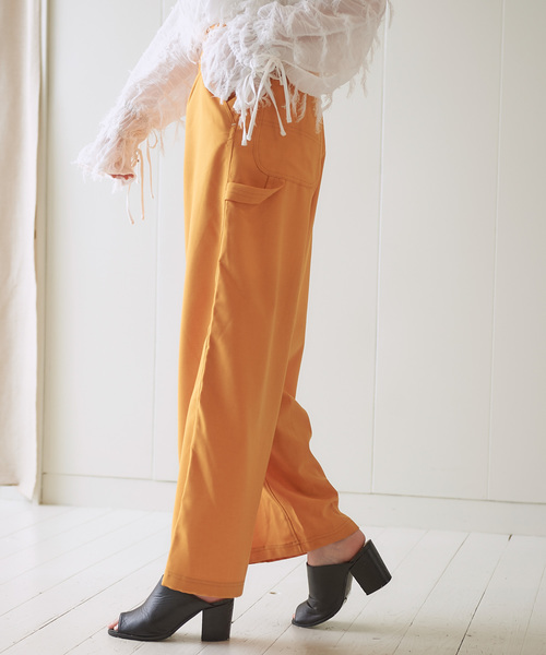 MIXXDAVID（ミックスディビッド）の「MIXXDAVID / ペインダーワイドパンツ（その他パンツ・レディース・ネイビー/イエロー・S/M）」の10枚目の写真