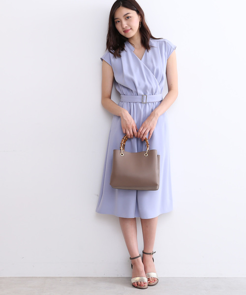 N.(N. Natural Beauty Basic)(エヌエヌナチュラルビューティーベーシック)の「◆スウェードバンブーハンドルトートバッグ(ハンドバッグ・レディース・ベージュ/ブラック/ブラウン系その他・FREE/フリ-)」の4枚目の写真