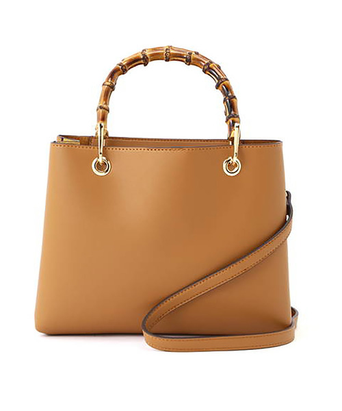 N.(N. Natural Beauty Basic)(エヌエヌナチュラルビューティーベーシック)の「◆スウェードバンブーハンドルトートバッグ(ハンドバッグ・レディース・ベージュ/ブラック/ブラウン系その他・FREE/フリ-)」の12枚目の写真