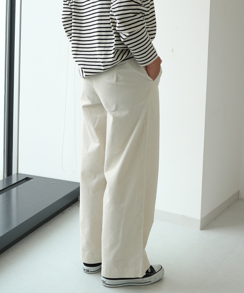 AMERICAN HOLIC(アメリカンホリック)の「ハイウエストコーデュロイワイドパンツ(その他パンツ・レディース・アイボリー/チャコールグレー/ブラック/グレイッシュベージュ/ブラウン/マスタード/カーキ/ブルー・SMALL/MEDIUM/LARGE)」の9枚目の写真