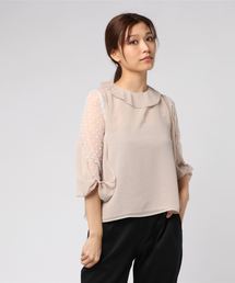 flower | ラブドドットブラウス(Tシャツ/カットソー)