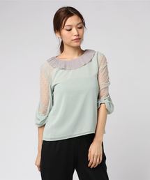 flower | ラブドドットブラウス(Tシャツ/カットソー)