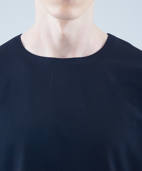 ABAHOUSE(アバハウス)の「コットン圧着クルーネックTシャツ(Tシャツ/カットソー・メンズ・グレー/ブラック/ホワイト・44/46/48)」の7枚目の写真
