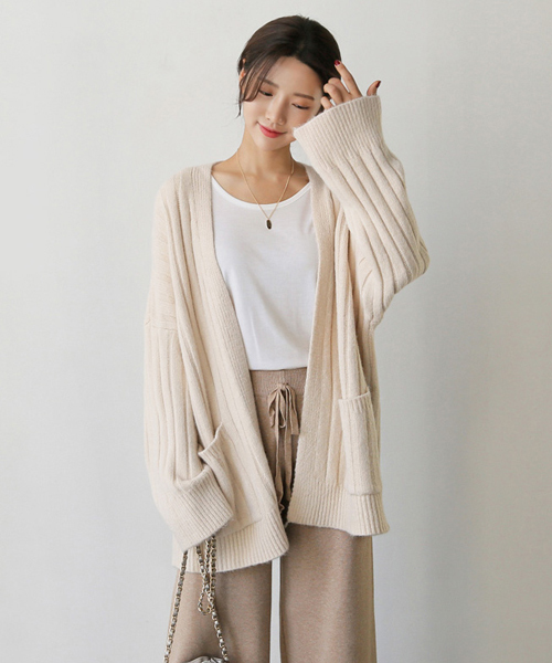 3rd Spring select（サードスプリングセレクト）の「UPTOWNHOLIC ニットワイドパンツ（その他パンツ・レディース・ブラック/ベージュ・FREE）」の5枚目の写真