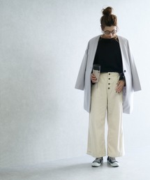 コーデュロイワイドパンツ