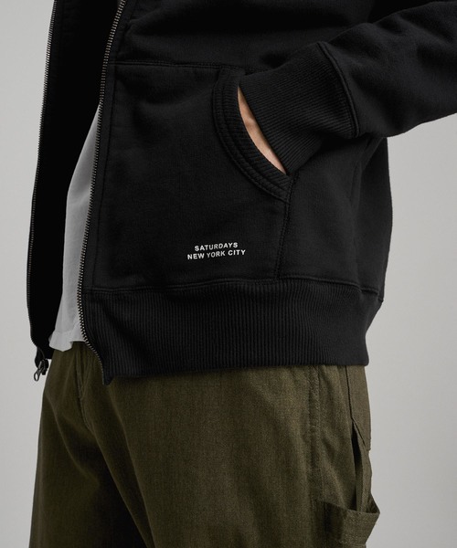 Saturdays NYC（サタデーズ ニューヨークシティ ）の「JP Zip Hooded Sweatshirt（パーカー・メンズ・ブラック/グレー/ネイビー/オレンジ・X-LARGE/X-SMALL/S/M/L）」の5枚目の写真